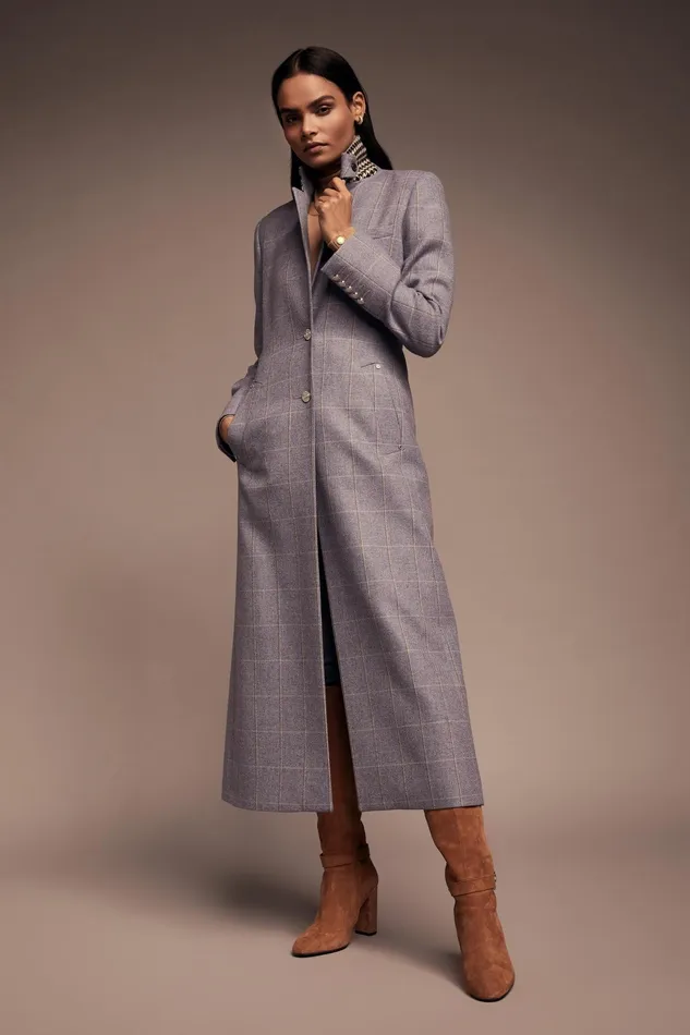 Holland Cooper Jubilee Longline Regency Coat Lavender Women Tailoring