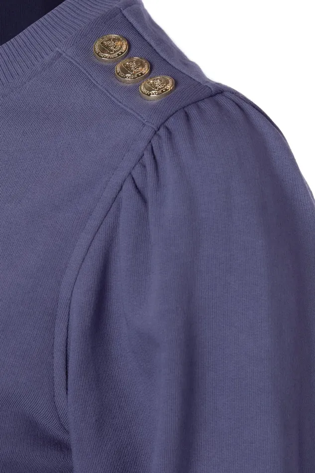 Holland Cooper Kelso Crew Yale Blue Women Sweatshirts Holland Cooper Kelso Crew Yale Blue Women Sweatshirts
