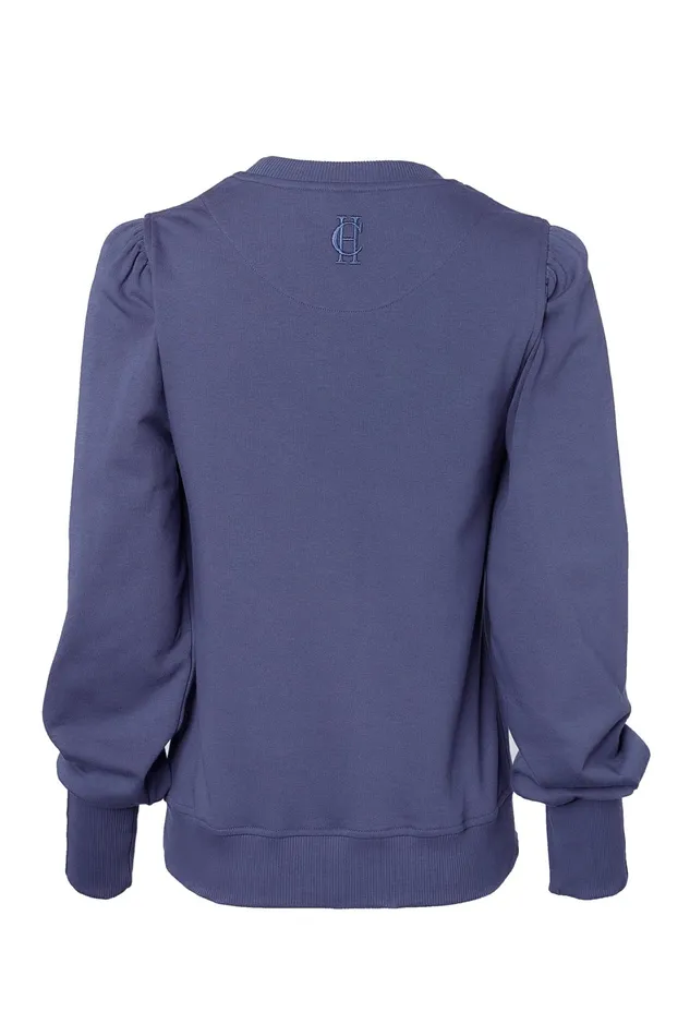 Holland Cooper Kelso Crew Yale Blue Women Sweatshirts Holland Cooper Kelso Crew Yale Blue Women Sweatshirts