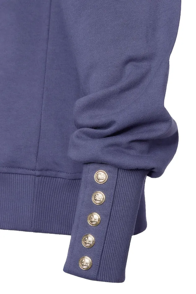 Holland Cooper Kelso Crew Yale Blue Women Sweatshirts Holland Cooper Kelso Crew Yale Blue Women Sweatshirts
