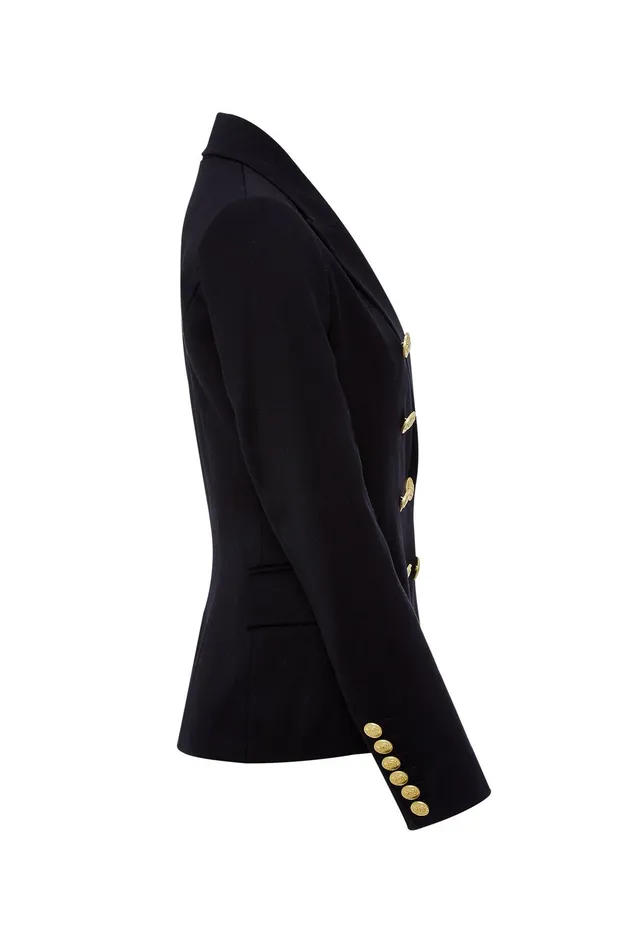 Holland Cooper Knightsbridge Blazer Black Barathea Women Blazers