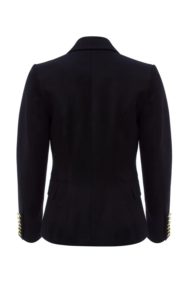 Holland Cooper Knightsbridge Blazer Black Barathea Women Blazers