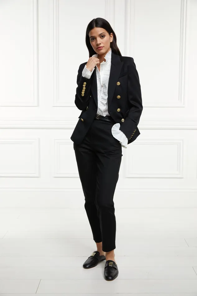 Holland Cooper Knightsbridge Blazer Black Barathea Women Blazers
