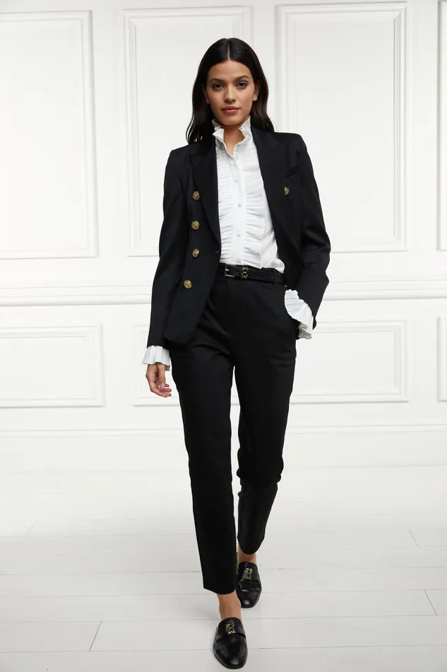 Holland Cooper Knightsbridge Blazer Black Barathea Women Blazers