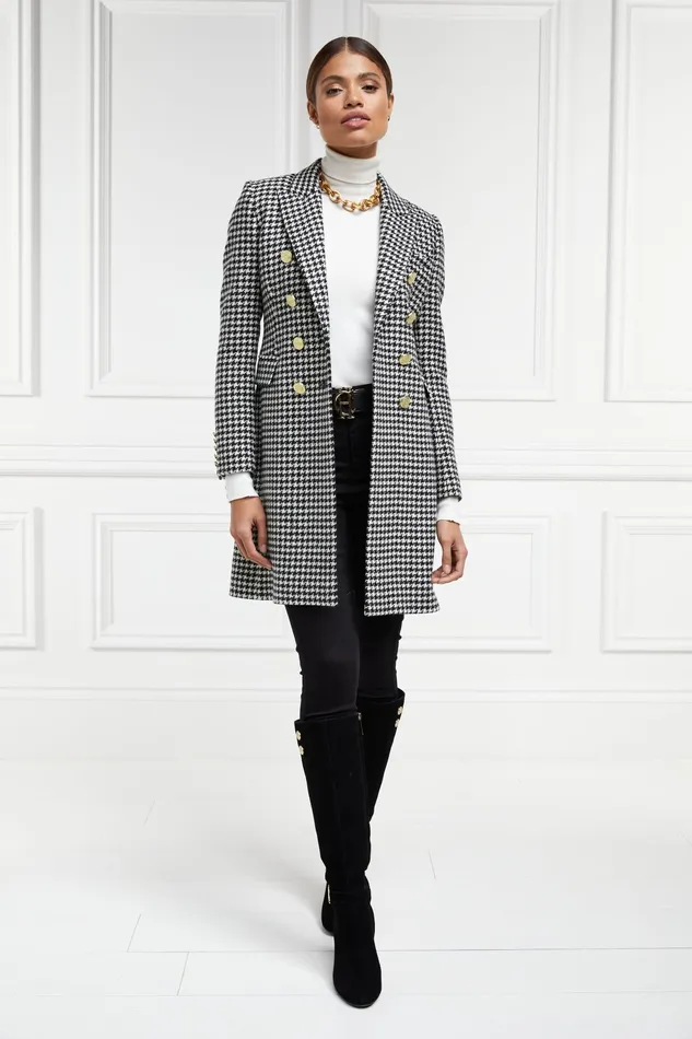 Holland Cooper Knightsbridge Coat Houndstooth Women Tailoring