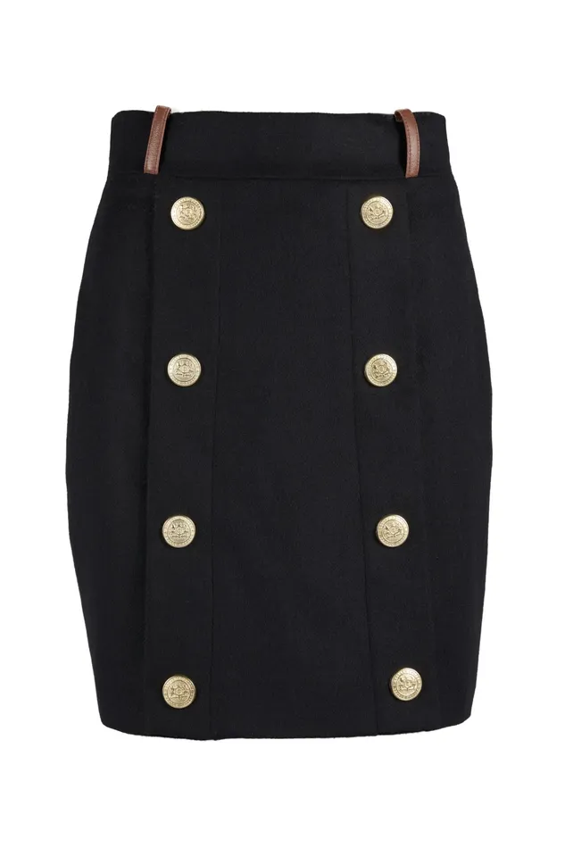 Holland Cooper Knightsbridge Skirt Soft Black Tan Women Tailoring Holland Cooper Knightsbridge Skirt Soft Black Tan Women Tailoring