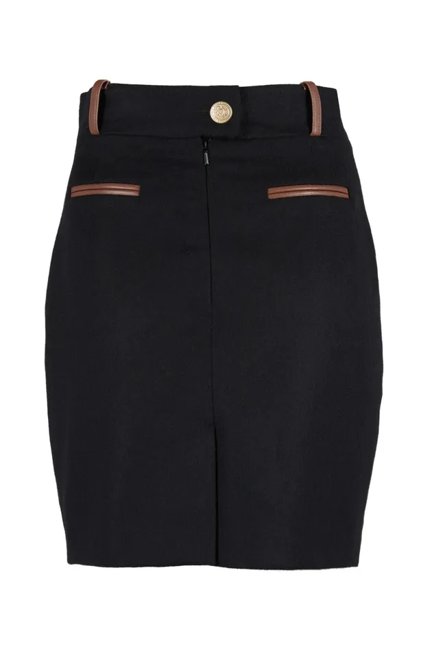 Holland Cooper Knightsbridge Skirt Soft Black Tan Women Tailoring Holland Cooper Knightsbridge Skirt Soft Black Tan Women Tailoring