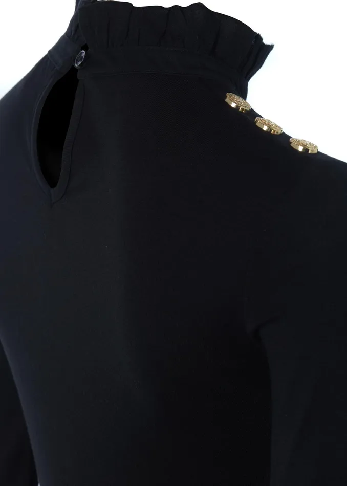 Holland Cooper Lilibet Jersey Tee Black Women Tops