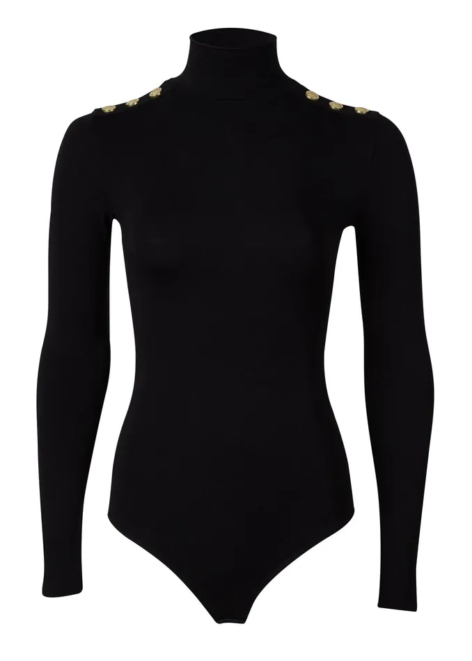 Holland Cooper Long Sleeve Bodysuit Black Women Bodysuits Holland Cooper Long Sleeve Bodysuit Black Women Bodysuits