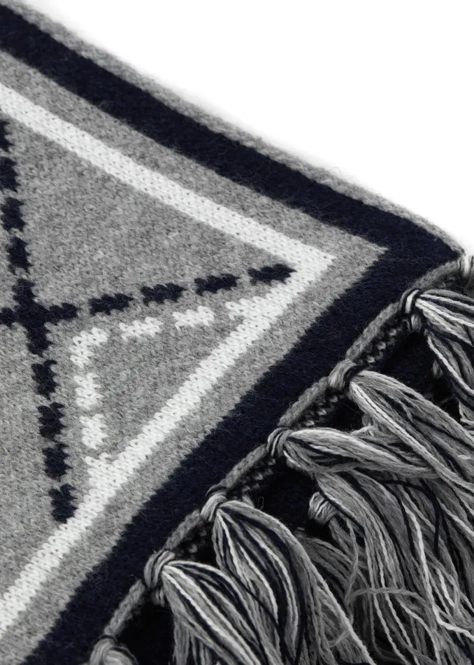 Holland Cooper Monogram Scarf Grey Marl Men Scarves Holland Cooper Monogram Scarf Grey Marl Men Scarves