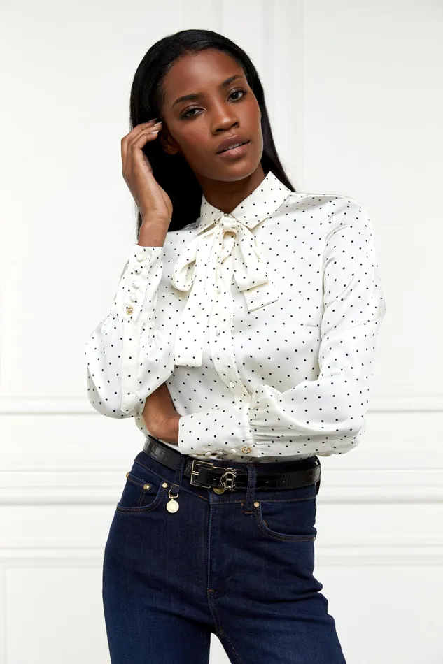 Holland Cooper Penny Satin Shirt Women Shirts and Blouses Holland Cooper Penny Satin Shirt Women Shirts and Blouses