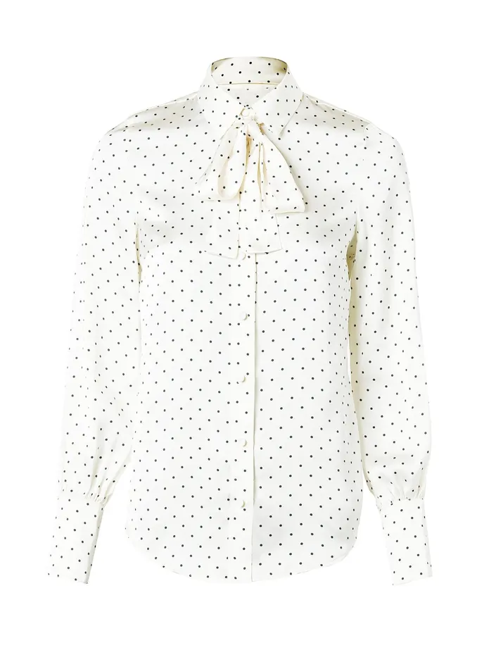 Holland Cooper Penny Satin Shirt Women Shirts and Blouses Holland Cooper Penny Satin Shirt Women Shirts and Blouses