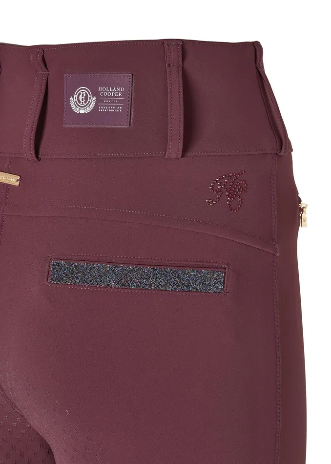 Holland Cooper Premium High Rise Breeches Aubergine Women Breeches