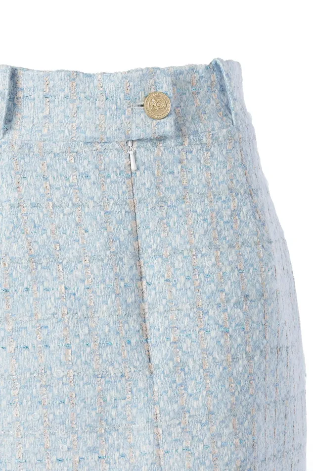 Holland Cooper Regency Skirt Sky Blue Boucle Women Tailoring Holland Cooper Regency Skirt Sky Blue Boucle Women Tailoring