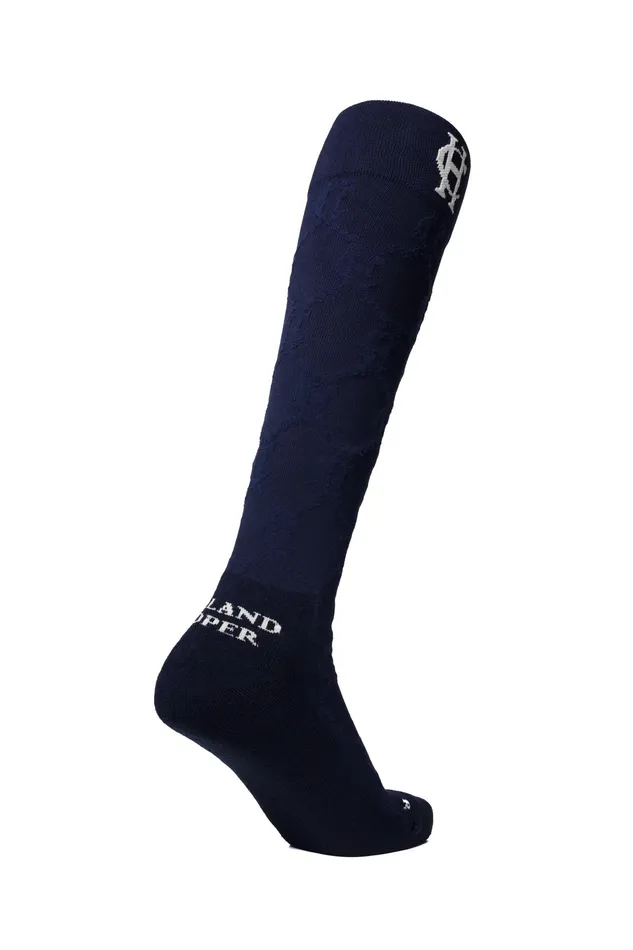 Holland Cooper Riding Sock Ink Navy Women Riding Socks