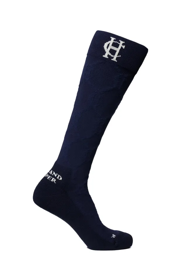 Holland Cooper Riding Sock Ink Navy Women Riding Socks