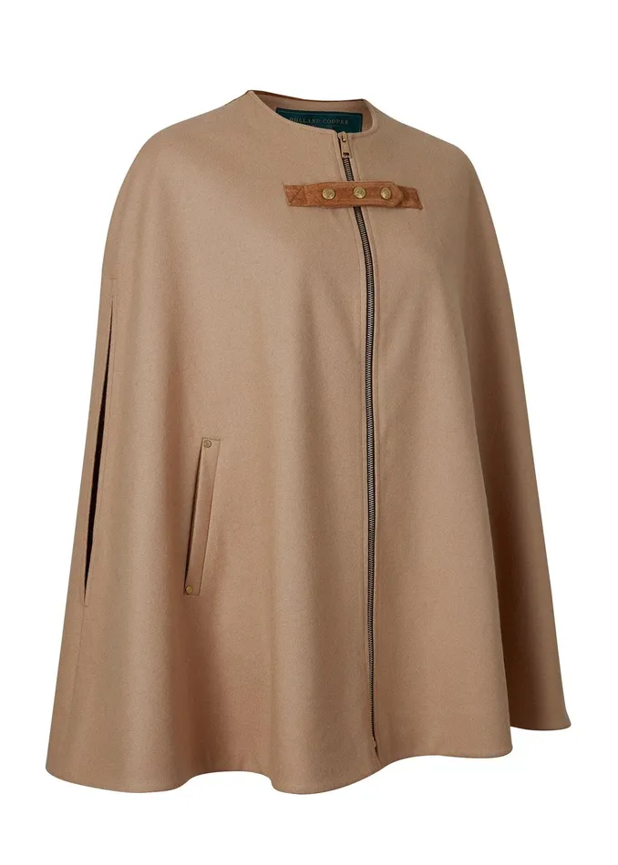 Holland Cooper Slim Cape Camel Women Capes