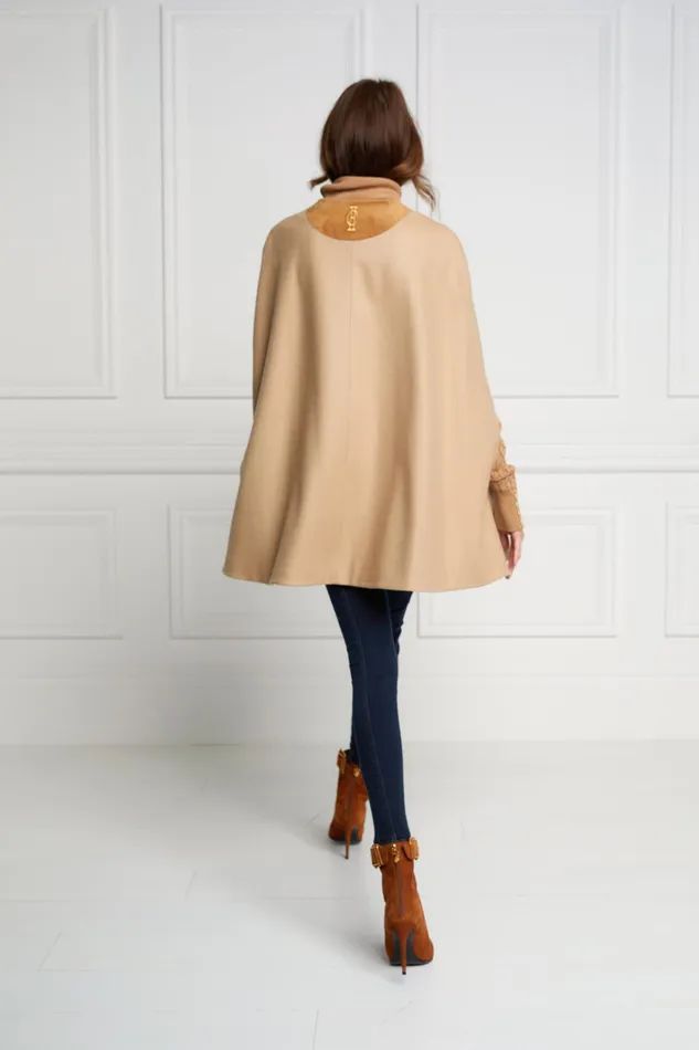 Holland Cooper Slim Cape Camel Women Capes