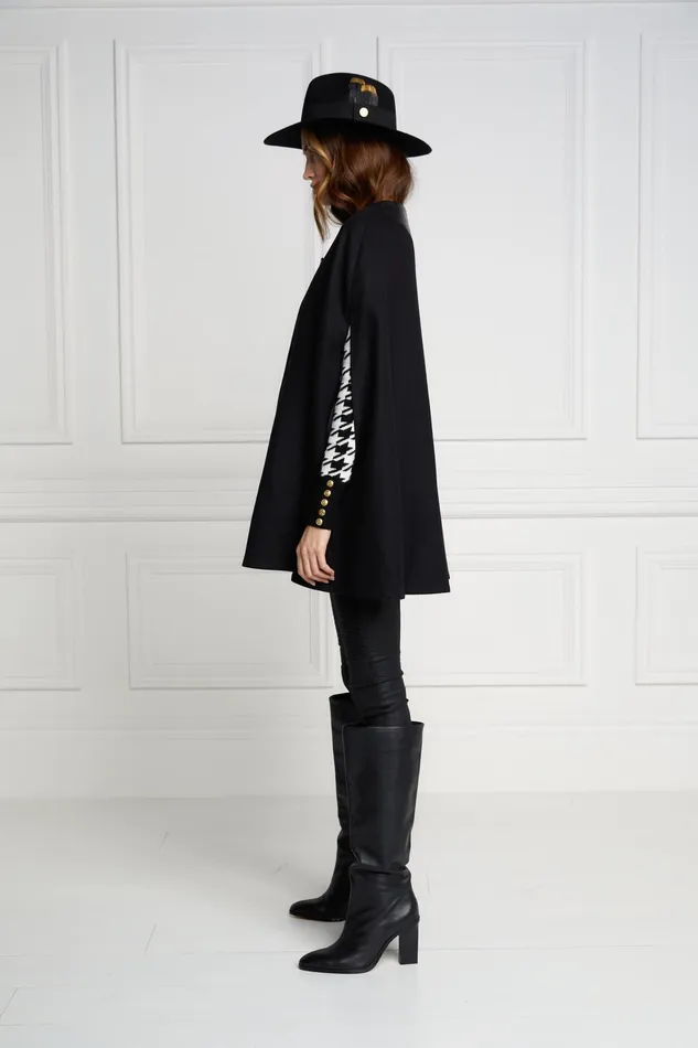 Holland Cooper Slim Cape Soft Black Women Capes Holland Cooper Slim Cape Soft Black Women Capes