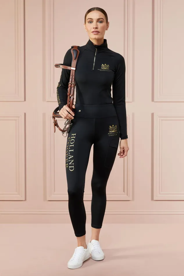Holland Cooper Sport Legging Black Women Leggings