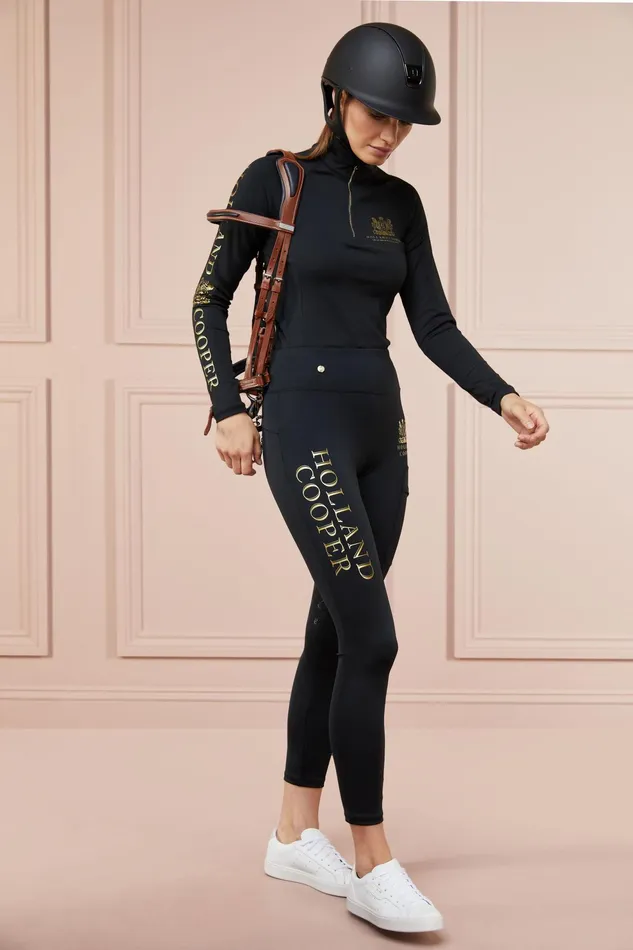 Holland Cooper Sport Legging Black Women Leggings Holland Cooper Sport Legging Black Women Leggings