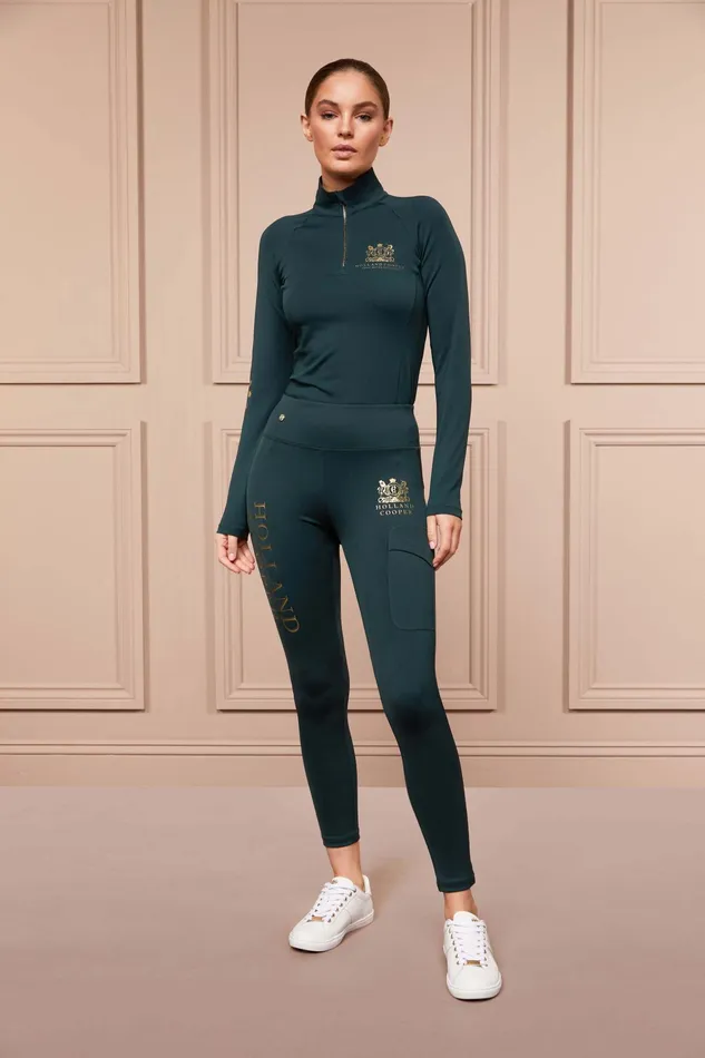 Holland Cooper Sport Legging Petrol Women Leggings