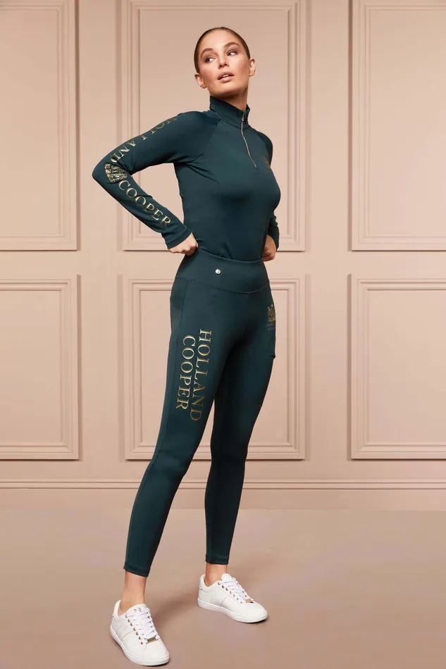 Holland Cooper Sport Legging Petrol Women Leggings Holland Cooper Sport Legging Petrol Women Leggings