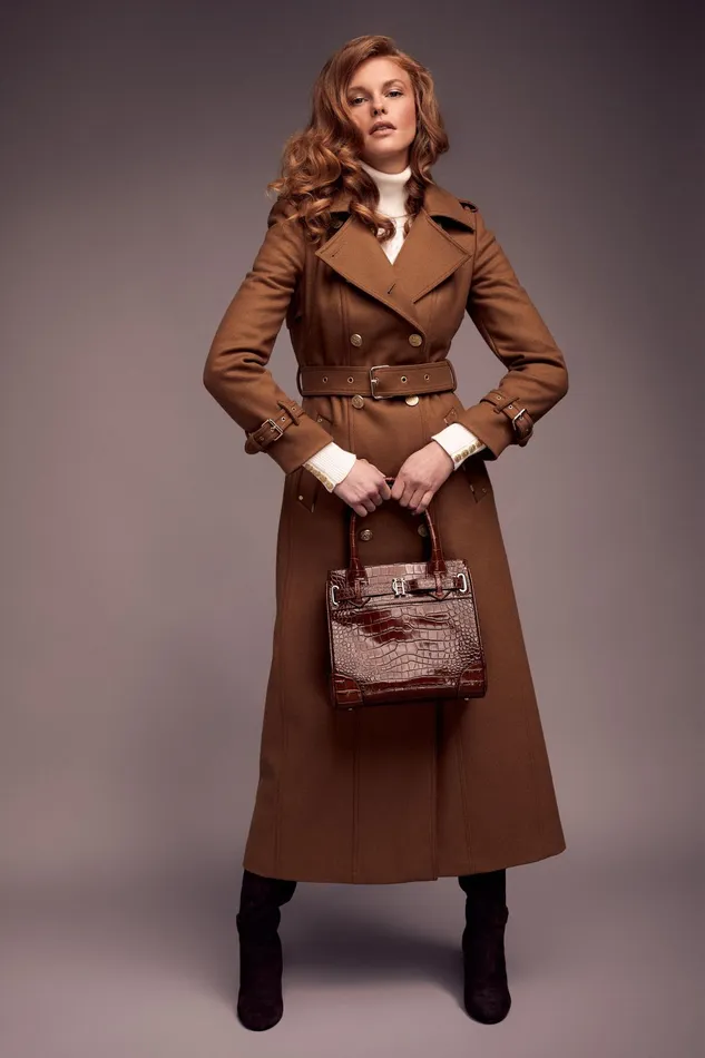 Holland Cooper The Brompton Mini Tote Tan Croc Women Bags