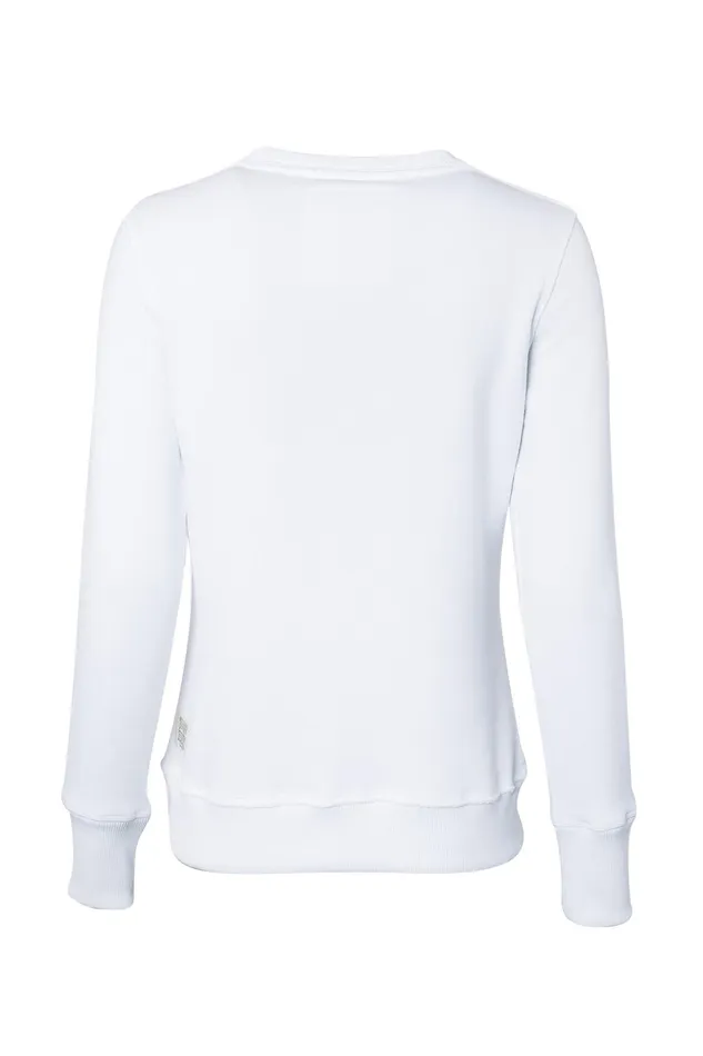 Holland Cooper Varsity Crew White Women Sweatshirts Holland Cooper Varsity Crew White Women Sweatshirts