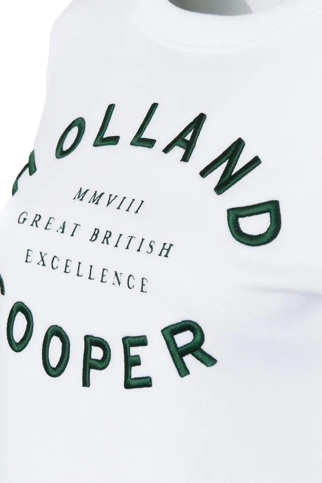 Holland Cooper Varsity Crew White Women Sweatshirts Holland Cooper Varsity Crew White Women Sweatshirts