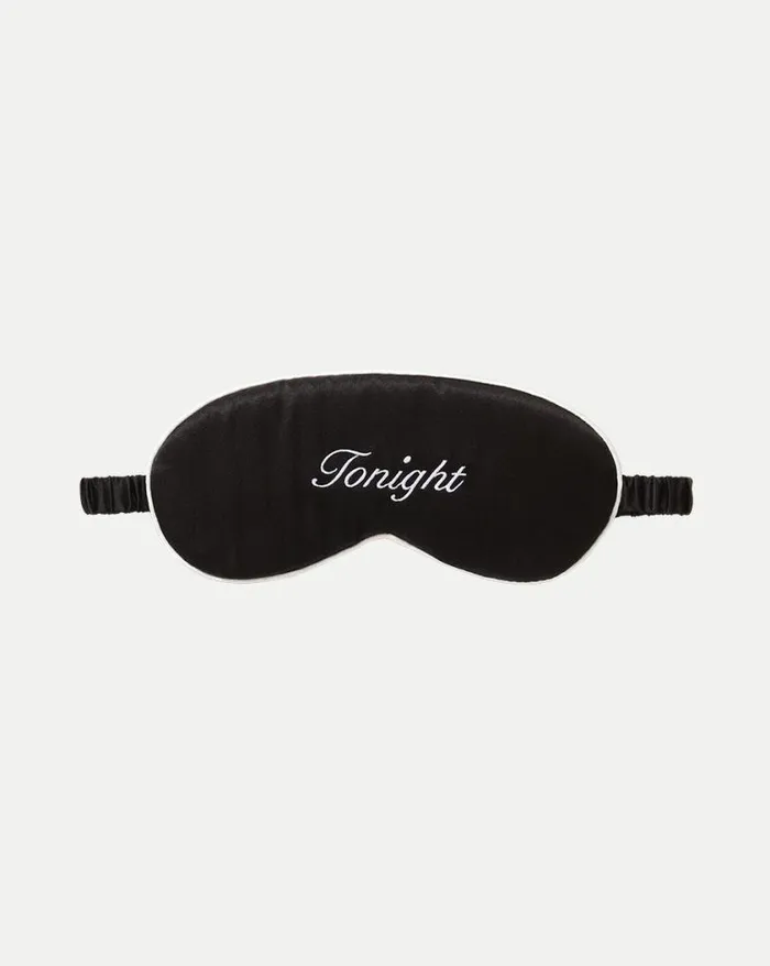 Home and Accessories Shop Veronica Beard Mulberry Silk Sleep Mask Black