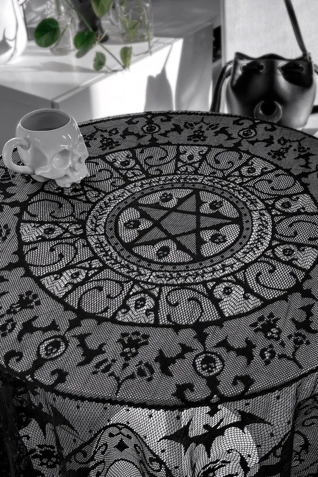 Homeware Tableware Killstar Asra Lace Tablecloth
