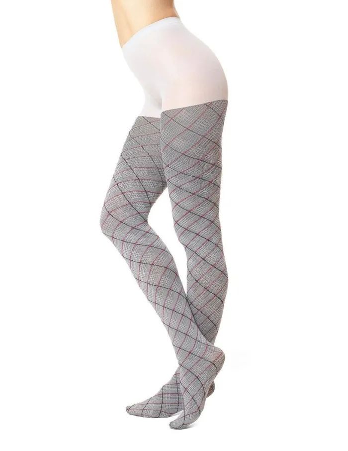 Hue Bias Glen Plaid Tight Ct Chrome Women Fashion