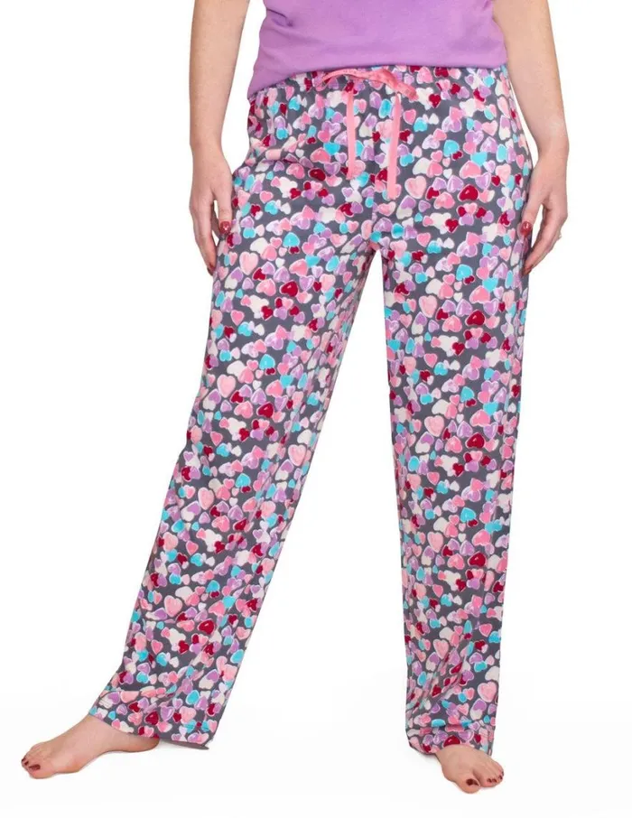 Hue Forever Hearts PJ Pant Castlerock Women Plus Size