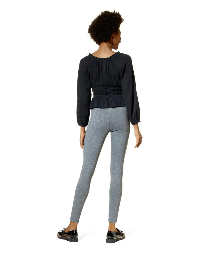 Hue Reset Reversible Ponte Legging Blackgrey Women Cotton