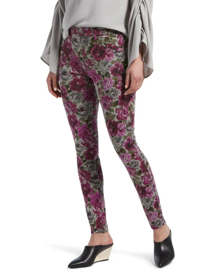Hue Tuscany Rose Denim Legging Lt Grey Women Denim