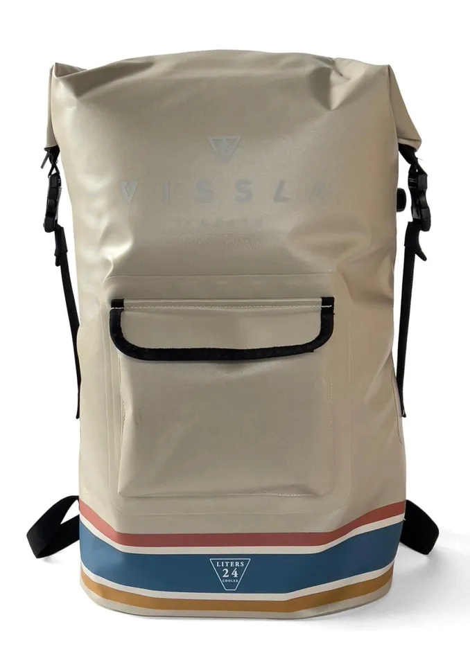 Ice Seas Cooler 24L Dry Backpack Khaki Men Vissla Bags