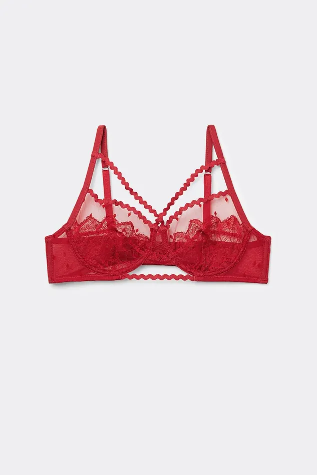Intimissimi Balconette Women Winter Of Love Balconette Bra Red 9888 8211 Candy Apple Red