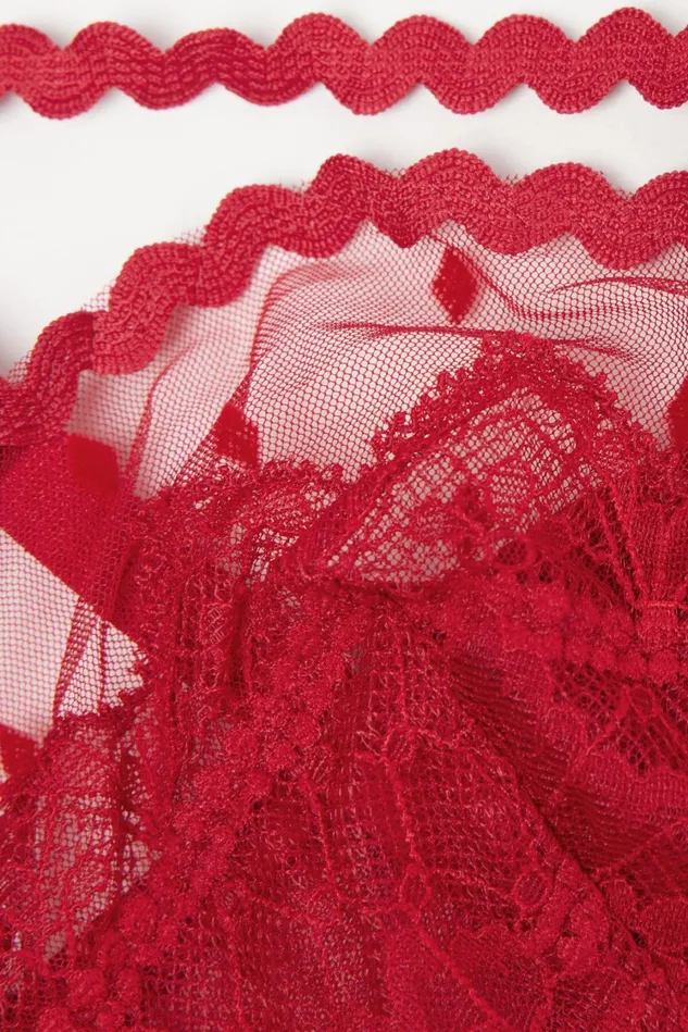 Intimissimi Balconette Women Winter Of Love Balconette Bra Red 9888 8211 Candy Apple Red