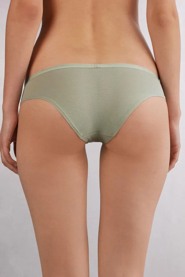 Intimissimi Bikini Panties Women Cotton Panties Green 657j 8211 Fade Green