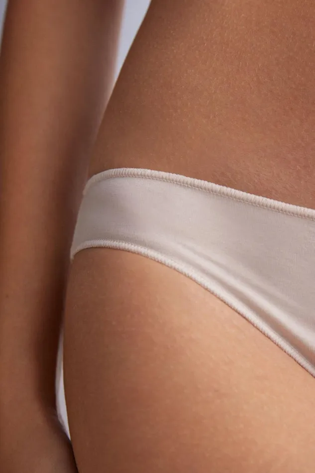 Intimissimi Bikini Panties Women Low Rise Cotton Panties Natural 2280 8211 Avorio Crema