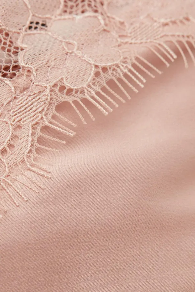 Intimissimi Bikini Panties Women Satin Meets Lace Panties Pale Pink 655j 8211 Cameo Rose