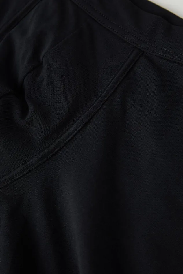 Intimissimi Boxers Men Superior Cotton Long Boxers Black 019 8211 Black