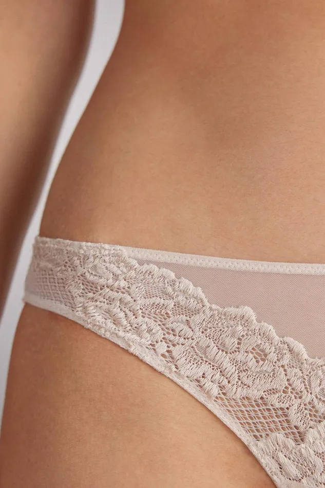 Intimissimi Brazilian Cut Women Pretty Flowers Brazilian Natural 2280 8211 Avorio Crema