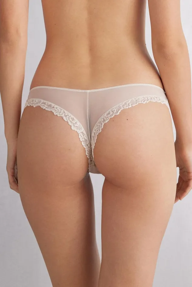 Intimissimi Brazilian Cut Women Pretty Flowers Brazilian Natural 2280 8211 Avorio Crema