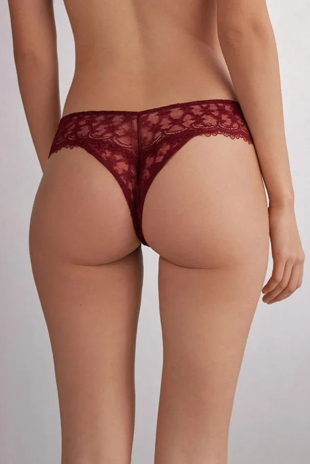 Intimissimi Brazilian Cut Women She Is A Classic 80s Style Brazilian Red 770j 8211 Vamp Red