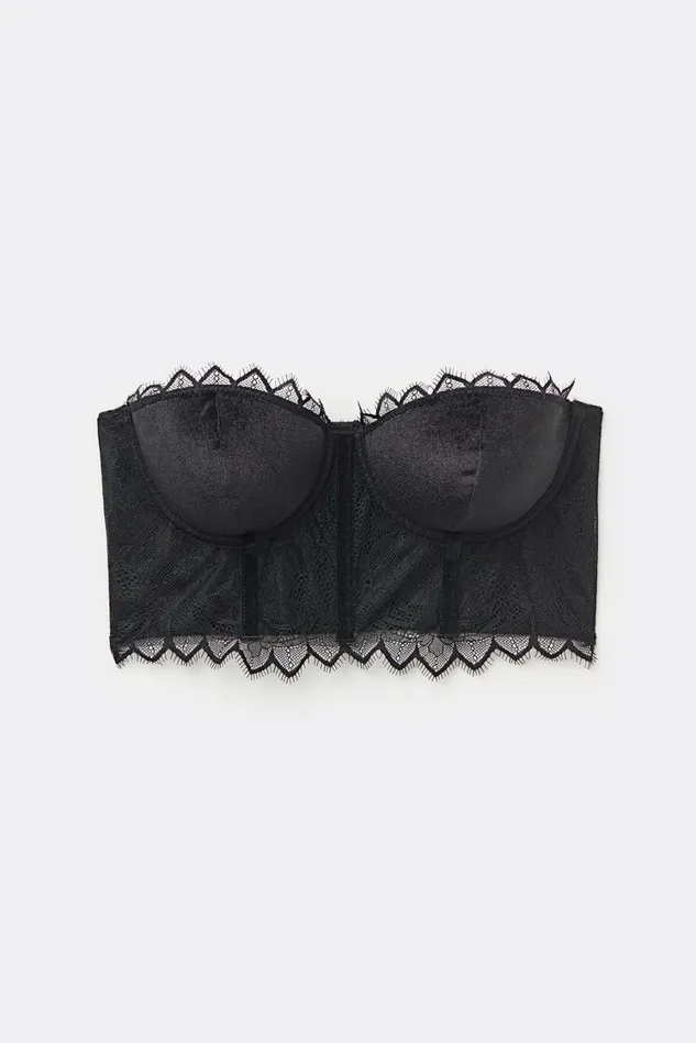 Intimissimi Bustiers Corsets Women Intriguing Beauty Giada Bandeau Bustier Black 019 8211 Black