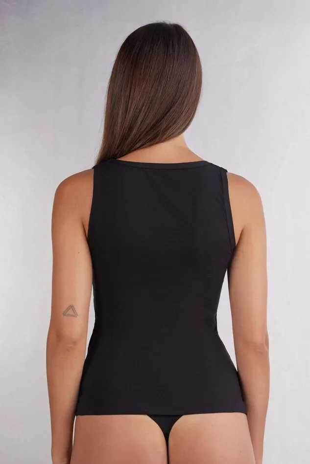 Intimissimi Camisoles Tank Tops Women Cotton Tank Top Black 019 8211 Black