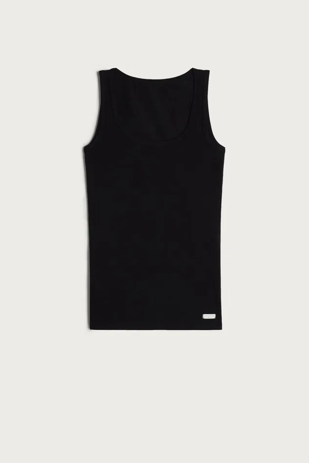 Intimissimi Camisoles Tank Tops Women Cotton Tank Top Black 019 8211 Black