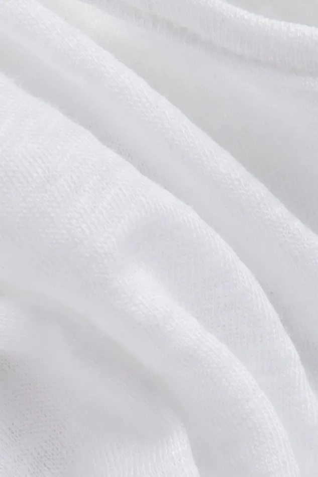 Intimissimi Camisoles Tank Tops Women Linen VNeck Top White 001 8211 White